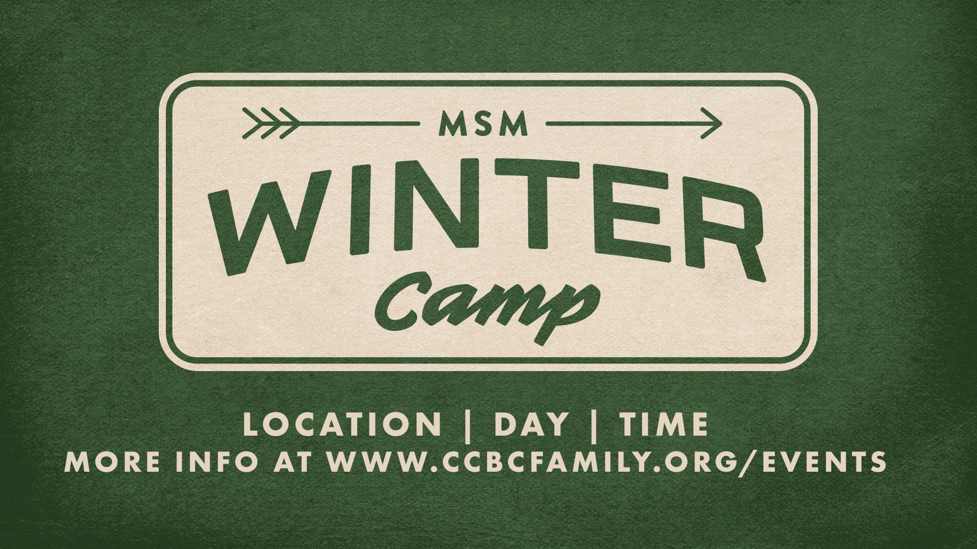 MSM Winter Camp 2025