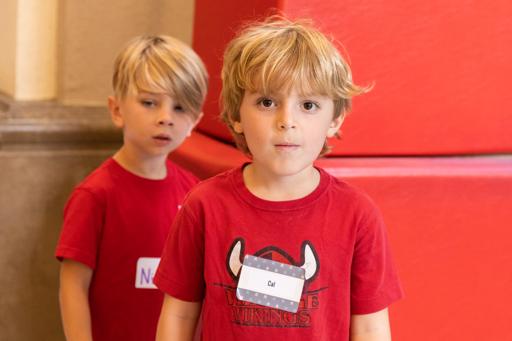 Kindergarteners and their 6th Grade Buddies