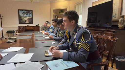Cadet of the semester board 4/23/25