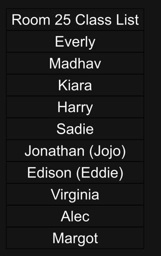 Classroom Information