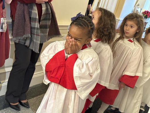 Kindergarten Christmas Pageant (Rehearsal)