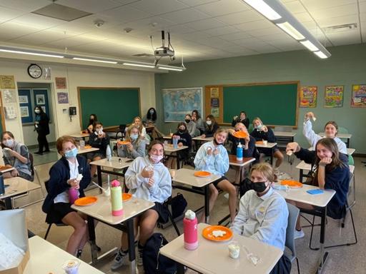 Grade 9 Halloween Decorating