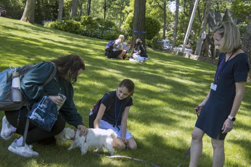 Creature Comfort Therapy Dogs Visit OKS