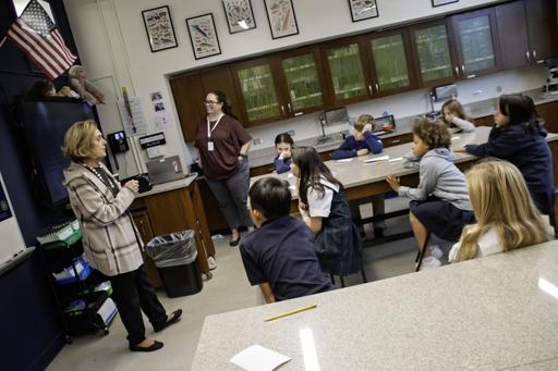 Grade 4 Learns about Eye Health from Dr. Marie Haydu