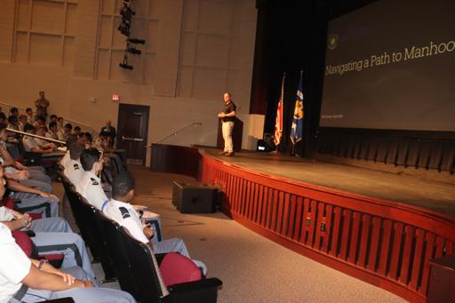 Paul Cumbo with cadets