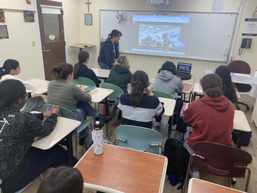 She Leads Discussion with Rye